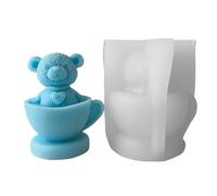 Moule en silicone multi-usage en forme d'ours pour la fabrication de tasses en forme d'ours pour la décoration de la maison