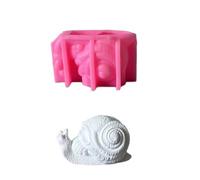 Moule en silicone multi-usage pour créations artistiques en résine et cire, décorations en forme de crâne, escargot et fabrication de cadeaux artistiques pour la maison