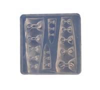 Moule en silicone multi-usages avec motifs de nœuds, accessoires portables pour ongles 3D, art, bijoux et projets individuels, accessoires, moule de décoration d'ongles