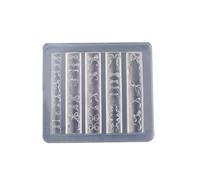 Moule en silicone multi-usages avec motifs de nœuds, accessoires portables pour ongles 3D, art, bijoux et projets individuels, accessoires, moule de décoration d'ongles