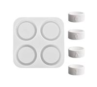 Moule en silicone multi-usages pour bougies faites à la main et artisanat en ciment Forme de cœur/fleur miroir pour débutants Fabrication d'accessoires de bougie en silicone de qualité alimentaire