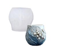 Moule en silicone multifonction en forme de papillons et fleurs pour pots miniatures, projets décoratifs, fournitures de bricolage, résine, porte-bijoux, moule en silicone