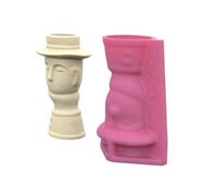 Moule en silicone multifonctionnel, pots de plantes faits à la main, moules de jardinières, parfait pour les artistes et les amateurs de décoration d'intérieur, moule en résine époxy fait à la main