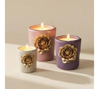 Moule en silicone Nicole Rose pour sculpture en béton, fabrication artisanale de pots à bougies, moules pour gypse et Jesmonite, décoration intérieure small