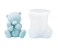 Moule en Silicone ours 3D, moules à bougies en forme d ' animaux | La Main, Moulage En Résine Animale