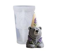 Moule en silicone ours accrocheur pour la fabrication de savons à bougies et amusant pour bricoleur, activité de fête, moulage de bougies, moulage en élastomère Bear Point