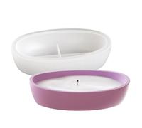 Moule en silicone ovale - Forme de bougie de 24 cm, forme de marmite souple réutilisable | Organisateur en résine fait main projet artisanal cadeau idéal résistant et bon