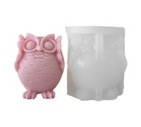 Moule en silicone parfumé en forme de hibou en résine époxy pour coulée de cire, plâtre, savon, artisanat artisanal, décorations d'intérieur pour la fabrication