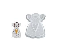 Moule en silicone personnalisable en forme d'aile d'ange pour bijoux faits à la main pour pendentifs en résine et créations cadeaux artisanales avec ailes d'ange