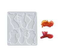 Moule en silicone personnalisable pour loisirs créatifs, ailes de papillon, pinces à cheveux en résine époxy, outil de moulage en résine pour accessoires de mariage