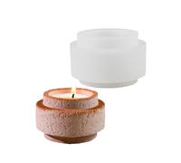 Moule en Silicone, pilier de ciment, gobelets à bougies | Texture en Silicone et moule réutilisable pour tasses de bougies en béton, fabrication domestique, artisanat