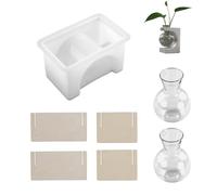 Moule en silicone polyvalent pour l ’ artisanat de résine hydroponique planteur vase base de ciment de gypse moule rectangulaire ciment de gypse rectangulaire