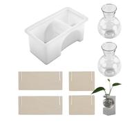 Moule en Silicone polyvalent pour l ' artisanat, résine hydroponique, Base de Vase, ciment de gypse, moule rectangulaire, décoration de la maison