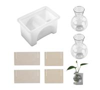 Moule en Silicone polyvalent pour l ' artisanat, résine hydroponique, Base de Vase, ciment de gypse, moule rectangulaire, décoration de la maison