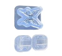 Moule en silicone portable en forme de papillon pour artistes professionnels des ongles et créateurs de bijoux, matériaux anti-déchirure, modèle réutilisable