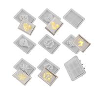 Moule en silicone porte-formes - décoration en plâtre 9 pièces | coulée époxy - pour pièce maîtresse de mariage, maison, salle à manger, fête