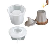 Moule En Silicone Pot À Bougie Fantôme - Moule À Bijoux Et Babioles Avec Couvercle Réutilisable - Silicone Réutilisable pour Tasses Bougies Organisateurs Résine Décorations Halloween Contenants
