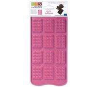 Moule en silicone pour 12 mini-tablettes de chocolat Multicolore G