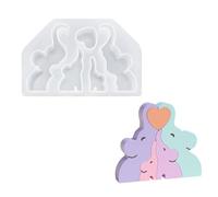Moule en silicone pour aromathérapie, quatre grands | Pierre diffusante pour les amoureux, moule d'ornement de bureau pour la fabrication de bijoux et la décoration de la maison