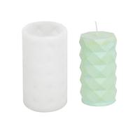 Moule en silicone pour artisanat en résine, motif cylindrique, ornement unique, texture en silicone pour moule cylindrique d'argile