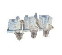 Moule en silicone pour assiette de fruits et argile, moules flexibles en forme de tasses pour la création d'art alimentaire miniature et la fabrication de bijoux faits à la main
