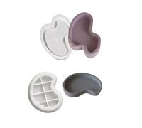 Moule en silicone pour assiette en résine - Texture irrégulière - Convient pour la fabrication de moules en résine