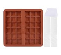 Moule En Silicone Pour Barres De Chocolat - Fournitures de Pâtisserie en Silicone,Moules À Desserts | pour la Confection de Barres de Chocolat et Bonbons Fourrés, Desserts, Snacks et Gourmandises de V