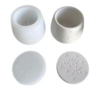 Moule en silicone pour béton, support avec couvercle, moules en ciment et gypse, décorations pour la fabrication de bonbons
