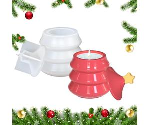 Moule en silicone pour bocaux d'arbre de Noël - Fonte avec silicone, formes de ciment pour décoration de maison, pour professeurs d'art amateurs, amateurs de travaux manuels, projets festifs