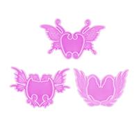 Moule en silicone pour boucles d'oreilles en forme de papillon - Moule en silicone pour boucles d'oreilles - Crochet en forme de goutte - Moule décoratif pour résine