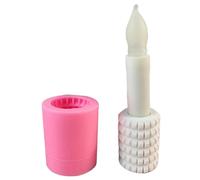 Moule en silicone pour bougeoir en forme de cylindre, décoration d'intérieur, bougeoirs délicats