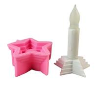 Moule en silicone pour bougeoir en forme de cylindre, décoration d'intérieur, supports délicats pour les amateurs d'artisanat