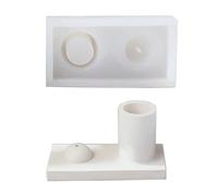 Moule en silicone pour bougeoir en résine époxy - Moules pour bâton de décoration de table - Moules pour brûleur pour résine époxy