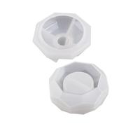 Moule en silicone pour bougeoir en résine - Forme hexagonale - Convient pour les familles époxy - Moule de décoration de table pour moulage de résine