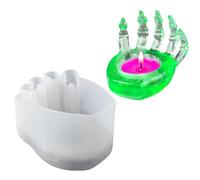 Moule en silicone pour bougeoir en résine | Moule en silicone 3D en forme de griffe de crâne | Moule porte-bague, moule décoratif en résine époxy