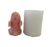Moule en silicone pour bougie d'aromathérapie fantôme d'Halloween - Moule amusant pour chocolat et gypse fait à la main - Pour gâteau en résine et plâtre - Savon