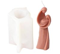 Moule en Silicone pour Bougie de la Vierge Marie, Moule à Bougie d'aromathérapie à dégagement Facile, en résine Fait à la Main pour la Fabrication de Bougies