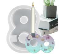 Moule en silicone pour bougie en forme de chiffre - Outils de décoration faits à la main pour le ciment et la décoration de la maison - Pour moulage de résine époxy