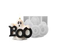 Moule en silicone pour bougie fantôme d'Halloween - Démoulage facile et | Moules 3D pour bougies d'Halloween pour studio, école, loisirs, fête d'anniversaire, fabrication de savon, moulage en plâtre