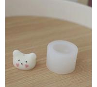 Moule En Silicone Pour Bougie, Forme Carrée, En Forme De Lapin, Fait À La Main, Diffuseur D'arôme, En Pierre Parfumée, Pour Fabrication De Savon, Ornement De Bureau