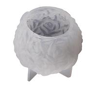 Moule en silicone pour bougie parfumée - Boule de fleur de rose - Résine époxy - Moule en fonte - Cire - Plâtre - Savon fait à la main - En silicone - Unique