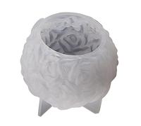 Moule en silicone pour bougie parfumée - Boule de fleur de rose - Résine époxy - Moule en fonte - Cire - Plâtre - Savon fait à la main - En silicone - Unique