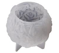 Moule en silicone pour bougie parfumée - Boule de fleur de rose - Résine époxy - Moule en fonte - Cire - Plâtre - Savon fait à la main - En silicone - Unique