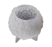 Moule en silicone pour bougie parfumée - Boule de fleur de rose - Résine époxy - Moule en fonte - Cire - Plâtre - Savon fait à la main - En silicone - Unique