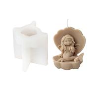 Moule en Silicone pour bougie princesse sirène, fait à la main, plâtre océan 3D, en résine époxy, moules en gypse, décoration de bureau, moules en Silicone pour la cuisson