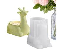 Moule en silicone pour bougies chauffe-plat, ciment à genoux, cerf, ciment | Démoulage facile pour plâtre, argile, savon, ciment, décoration d'intérieur, projets faits à la main