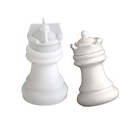 Moule en silicone pour bougies chauffe-plat sur le thème des échecs, texture pour travaux manuels, boîte de rangement, moule en silicone avec couvercles