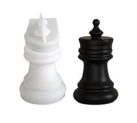 Moule en silicone pour bougies chauffe-plat sur le thème des échecs, texture pour travaux manuels, boîte de rangement, moule en silicone avec couvercles