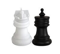 Moule en silicone pour bougies chauffe-plat sur le thème des échecs, texture pour travaux manuels, boîte de rangement, moule en silicone avec couvercles