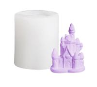 Moule en silicone pour bougies Moule en silicone réutilisable pour projets | Moule à châteaux 3D pour débutants, professionnels, école, réunions de famille